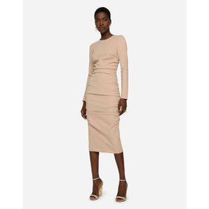 Dolce & Gabbana Jersey calf-length dress with draping